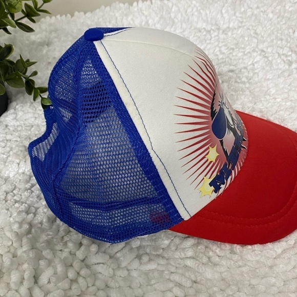 NWOT Red White and Blue Patriotic Eagle America Hat Adjustable - Picture 4 of 5